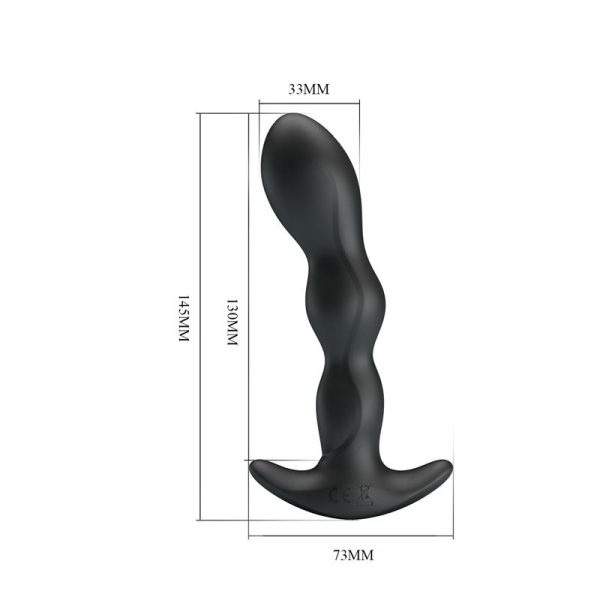 Yale Plug Anal con Vibración Negro - imagen 4