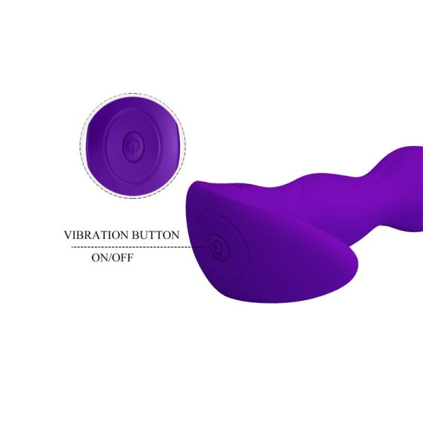 Yale Plug Anal con Vibración Púrpura - imagen 6
