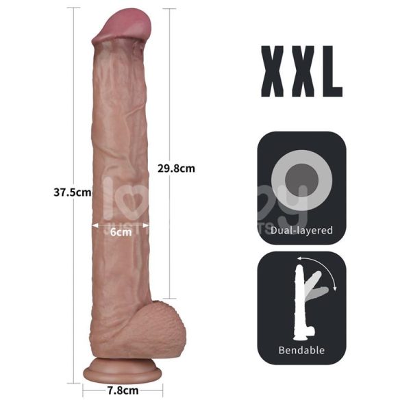 Dildo Dual Layer Articulable XXL 14,5 - imagen 7
