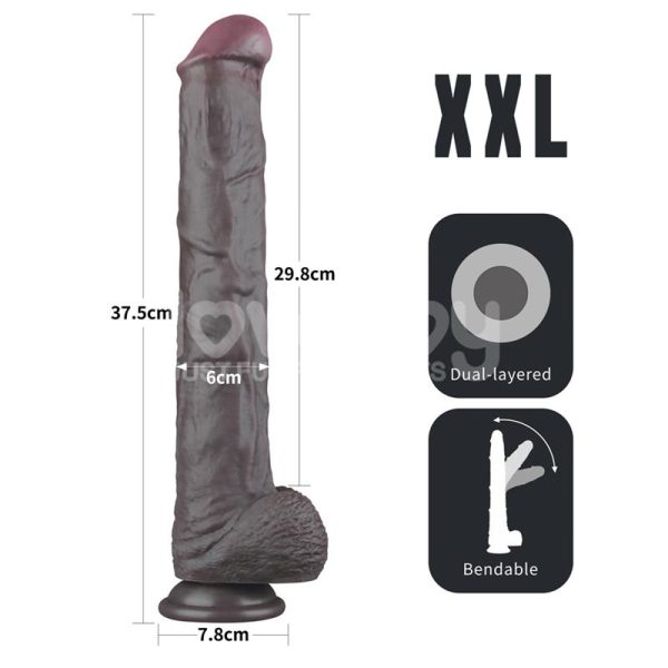 Dildo Dual Layered Articulable XXL 14.5 - imagen 10