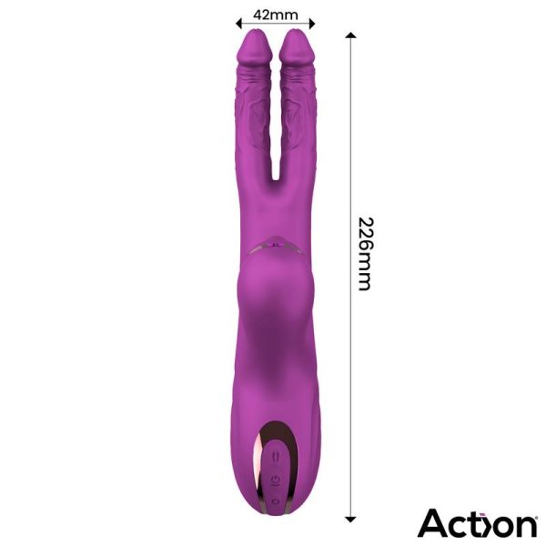 Nico Vibrador con Dildos Alternantes y Bola Percutora 4 Motores - imagen 4