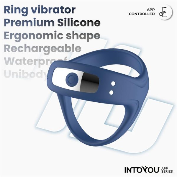 Rank Anillo Vibrador con App Azul - imagen 2