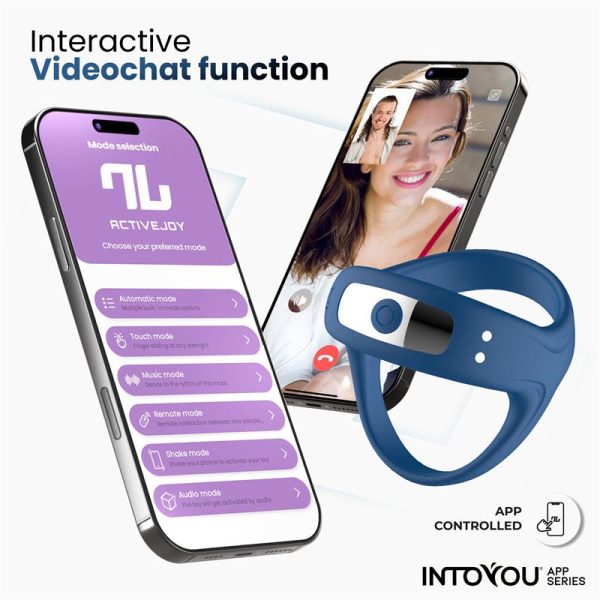 Rank Anillo Vibrador con App Azul - imagen 8