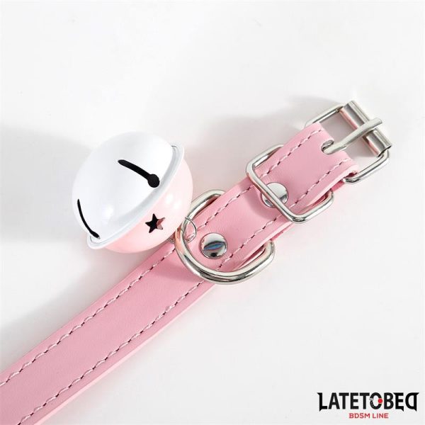 Collar con Cascabel Ajustable Rosa - imagen 3