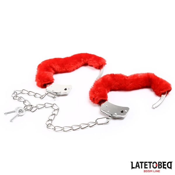 Esposas Pies Peluche Terciopelo Rojo - imagen 4