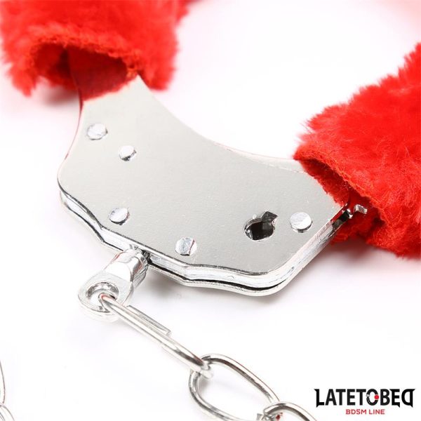 Esposas Pies Peluche Terciopelo Rojo - imagen 5