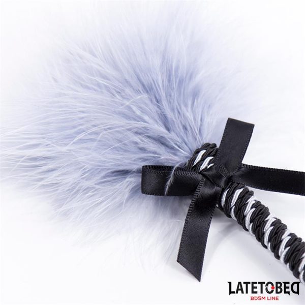 Plumero con Lazo Gris y Negro 25cm - imagen 3