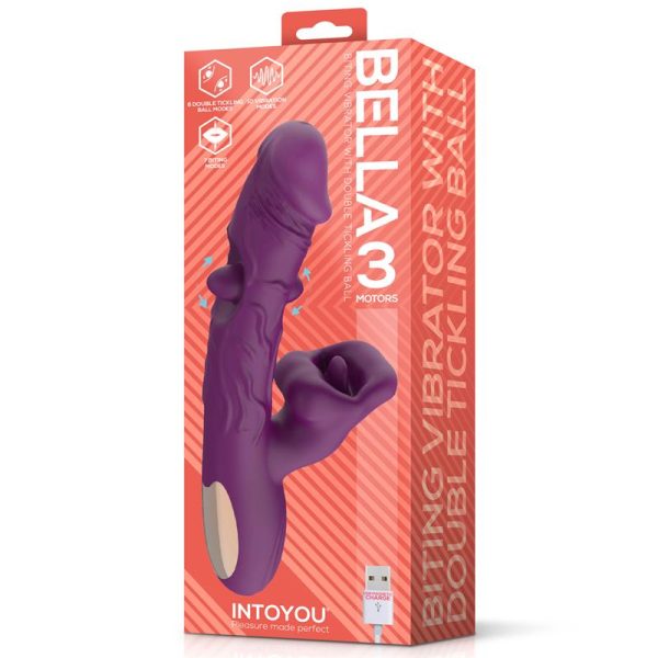 Bella Vibrador Doble Bola Cosquilleante y Mordisqueo 3 Motores - imagen 2