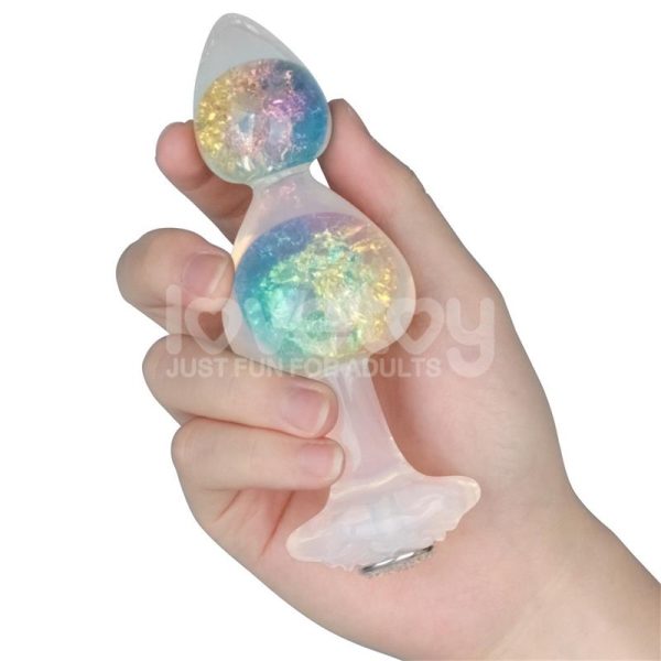 Gemoria Plug Anal de Silicona con Centro de Cristal Multicolor - imagen 6