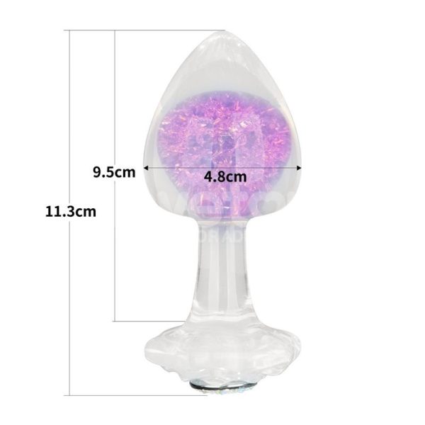 Gemoria Plug Anal de Silicona con Esfera de Cristal - imagen 5