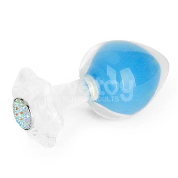 Gemoria Plug Anal Silicona Bola Interna Acero Brilla en la Oscuridad - imagen 4