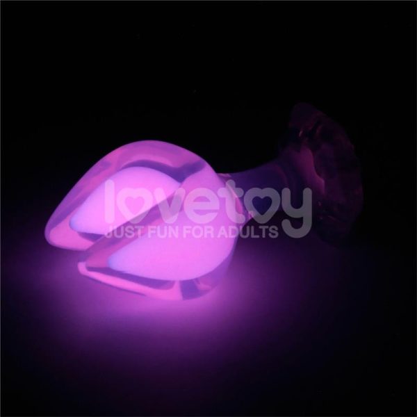 Gemoria Plug Anal Silicona Doble Punta Brilla en la Oscuridad - imagen 2