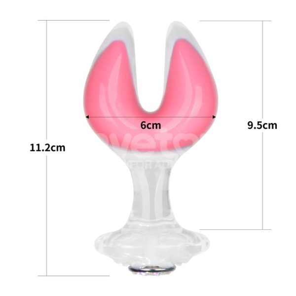 Gemoria Plug Anal Silicona Doble Punta Brilla en la Oscuridad - imagen 8
