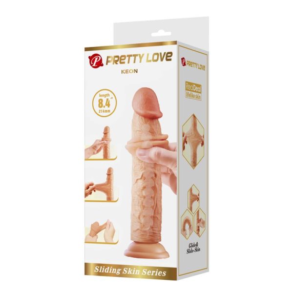 Keon Dildo con Piel Deslizante-Retractil 21 cm - imagen 5