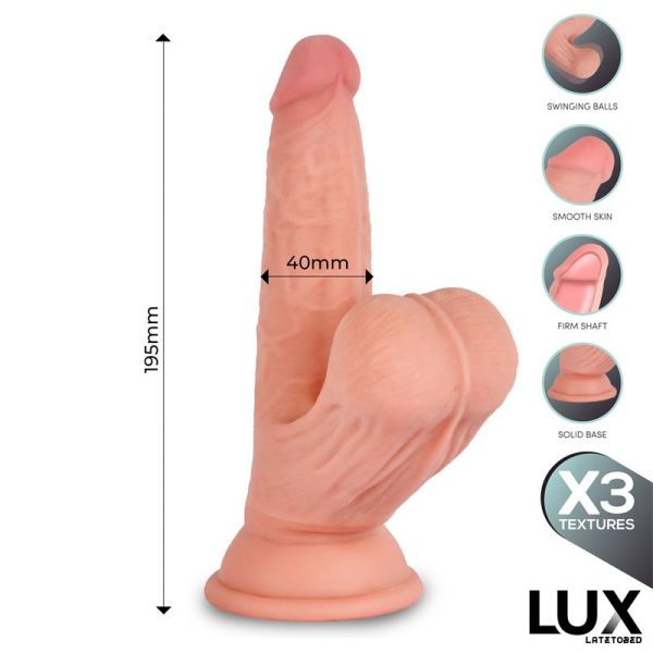 Lars Dildo Triple Densidad con Testículos Oscilantes 7.6 - imagen 3