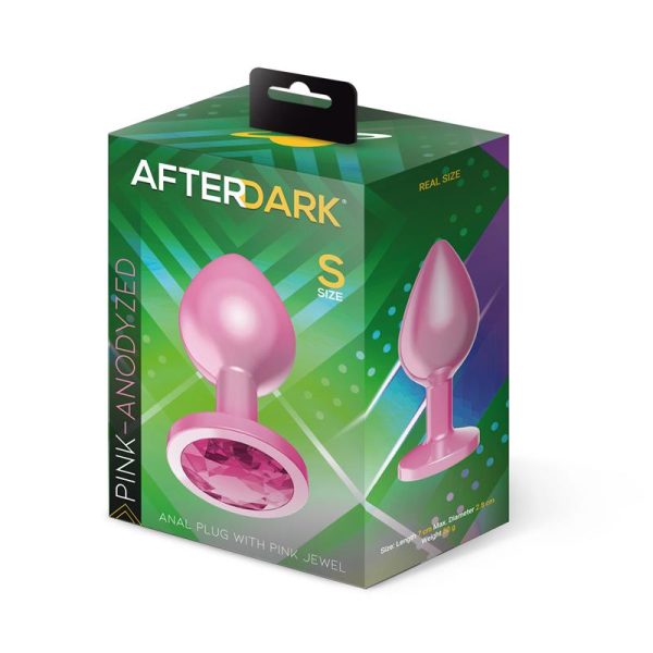 Plug Anal Anodizado Rosa con Joya Talla S - imagen 4