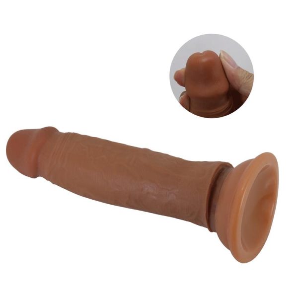 Quentin Dildo con Piel Deslizante-Retractil 18.4 cm - imagen 4
