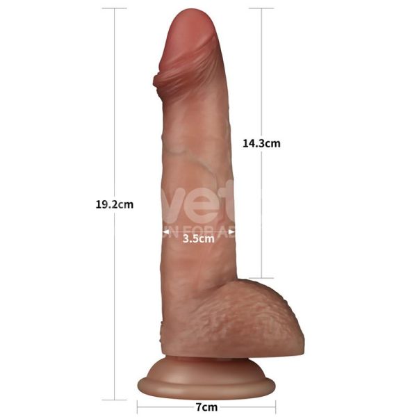 Sliding Pro Dildo Piel Deslizante-Retráctil Dual Layer 7.5 - imagen 8