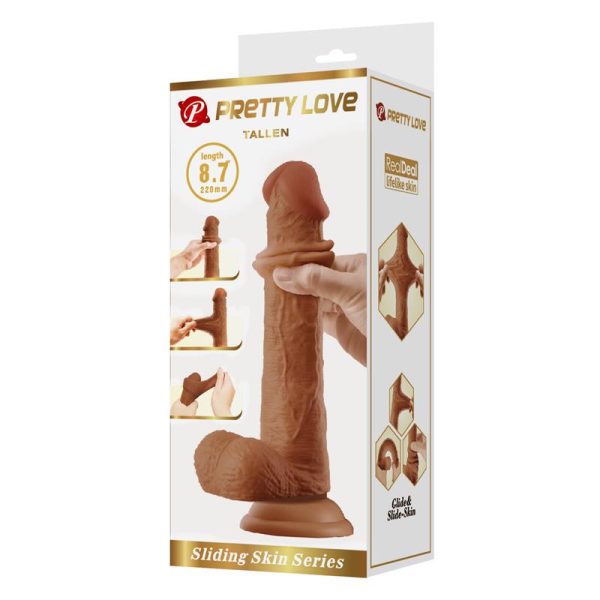 Tallen Dildo con Piel Deslizante-Retractil 22 cm - imagen 5