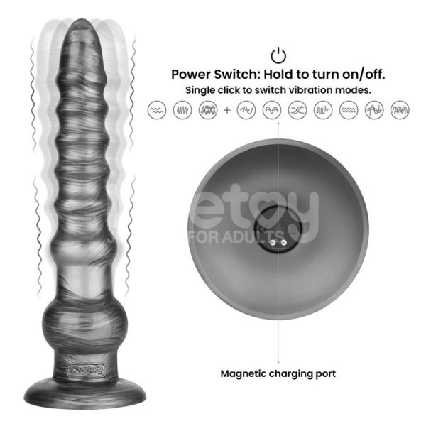 Vibrax Slider Dildo Anal con Vibración King Sized 12.5 - imagen 2