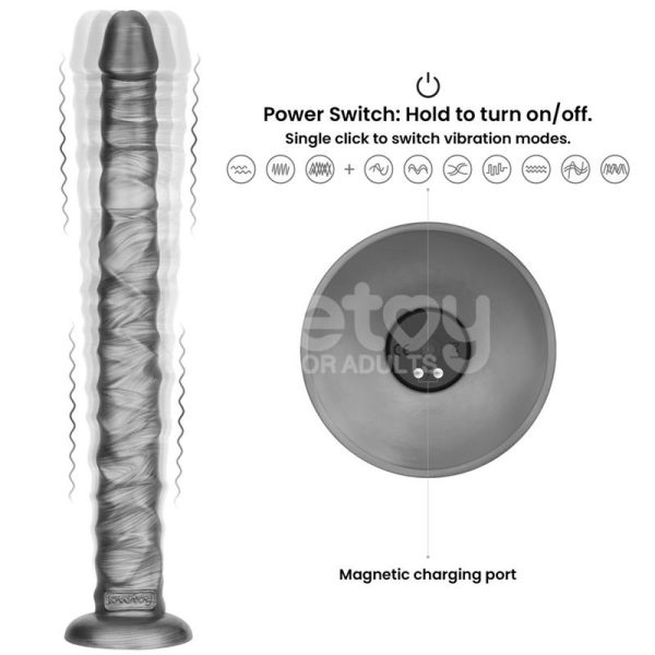 Vibrax Slider DIldo Anal con Vibración King Sized 16 - imagen 8