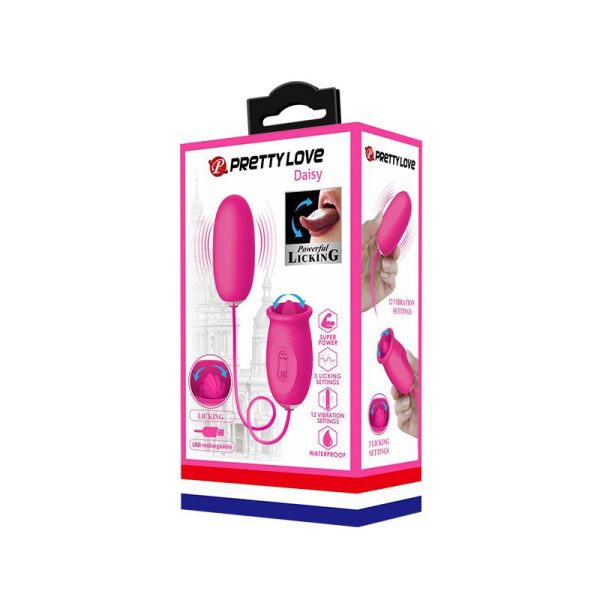 Daisy Huevo Vibrador y Lengua Estimuladora Rosa - imagen 6