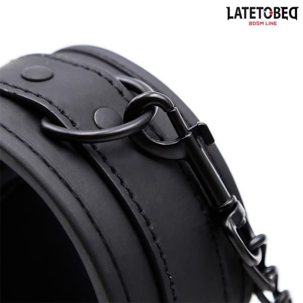 Esposas con Cadena Negro Sólido - imagen 5