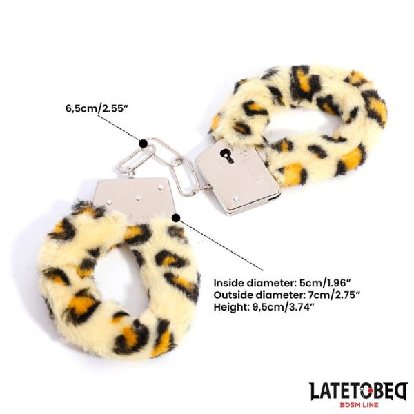 Esposas de Metal con Pelo Animal Print Leopardo - imagen 11
