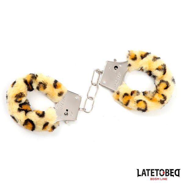 Esposas de Metal con Pelo Animal Print Leopardo - imagen 13
