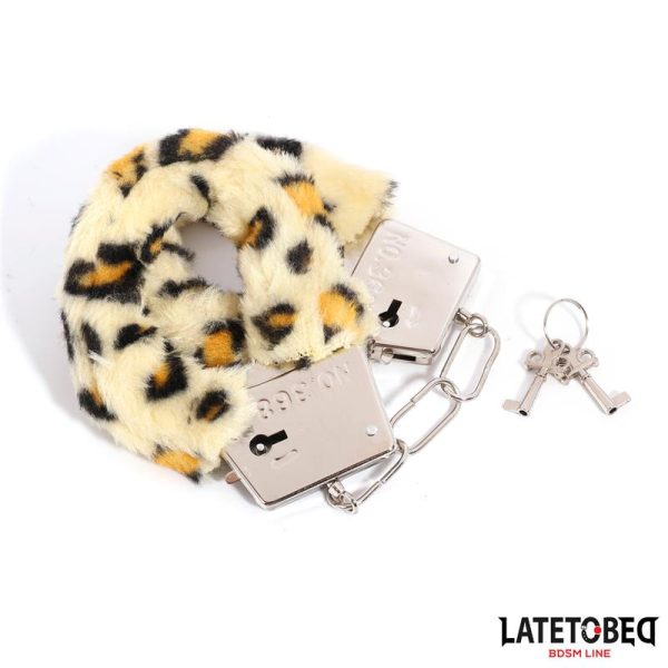 Esposas de Metal con Pelo Animal Print Leopardo - imagen 7