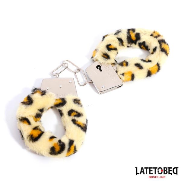 Esposas de Metal con Pelo Animal Print Leopardo - imagen 8