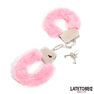 Esposas de Metal con Pelo Rosa