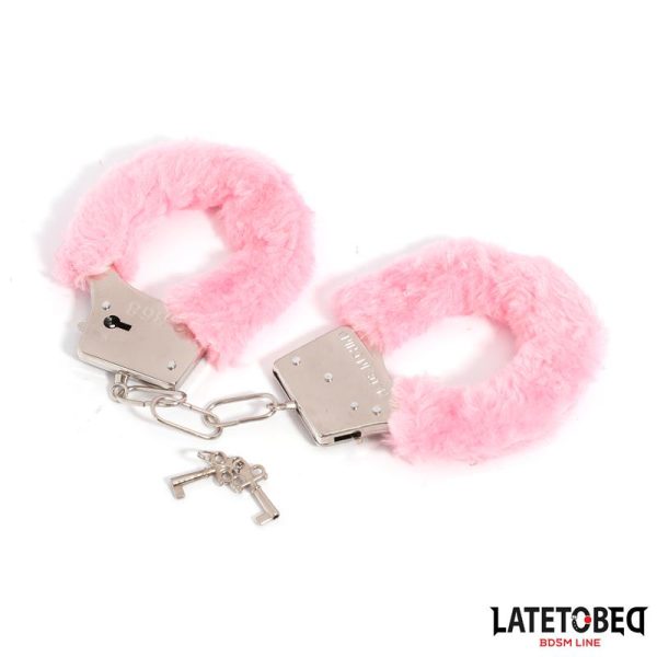Esposas de Metal con Pelo Rosa - imagen 3