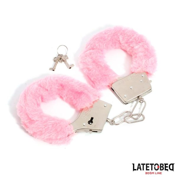 Esposas de Metal con Pelo Rosa