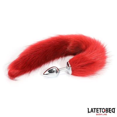 Plug Anal con Cola Rojo Vino