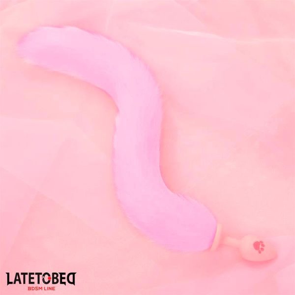 Plug Anal con Cola de Zorro Rosa - imagen 3