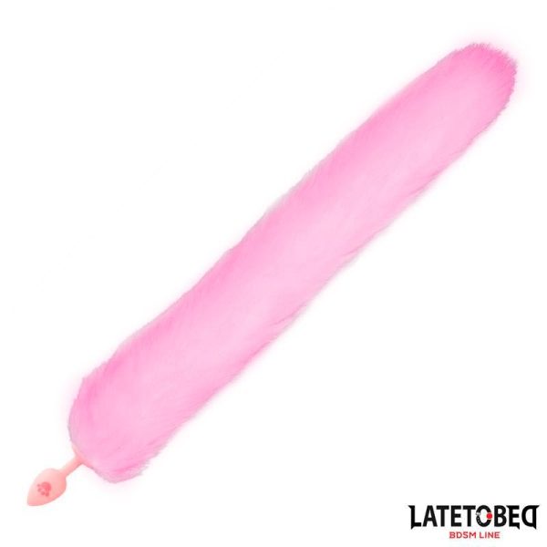 Plug Anal con Cola de Zorro Rosa - imagen 5