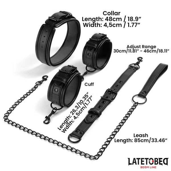 Restricciones con Collar con Correa y Esposas - imagen 2