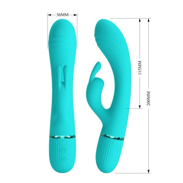 Scocco Vibrador con Rabbit Turquesa - imagen 5