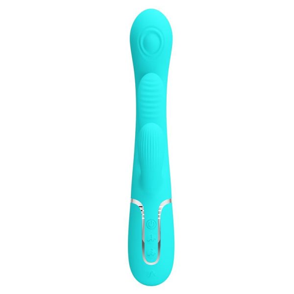 Shania Vibrador con Lengua y Thumping Turquesa - imagen 2