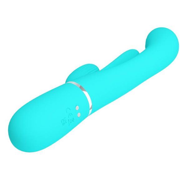 Shania Vibrador con Lengua y Thumping Turquesa - imagen 3