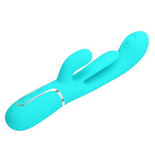 Shania Vibrador con Lengua y Thumping Turquesa - imagen 6