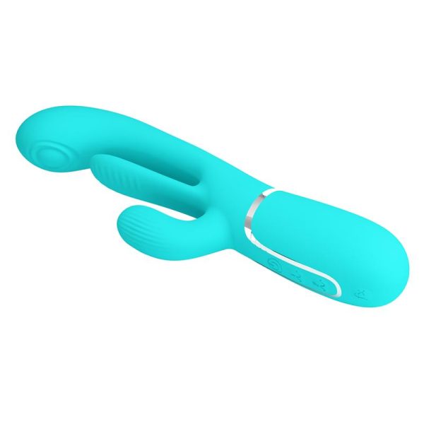 Shania Vibrador con Lengua y Thumping Turquesa - imagen 9