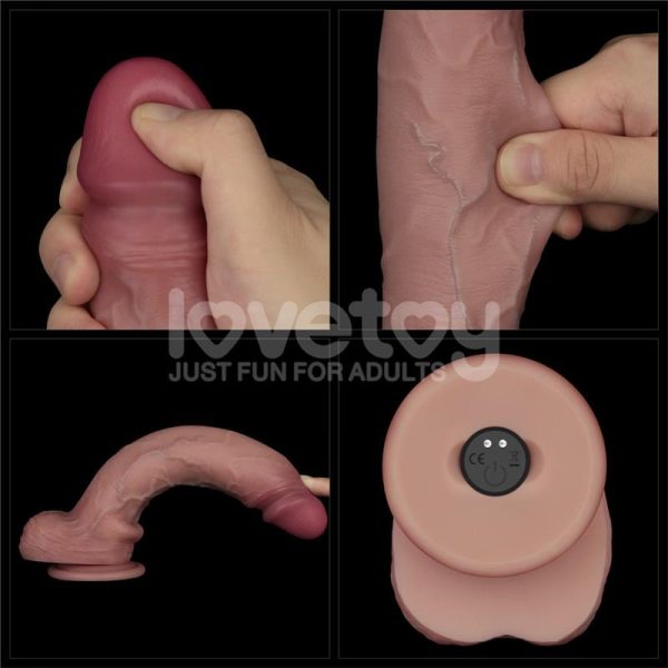 Dildo con Vibración Piel Deslizante Silicona Dual Layer 10 - imagen 20