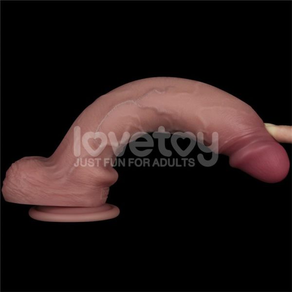 Dildo con Vibración Piel Deslizante Silicona Dual Layer 10 - imagen 6