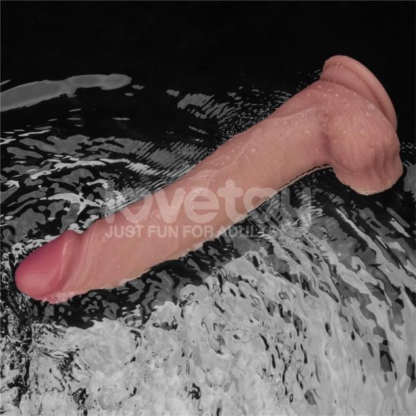 Dildo con Vibración Piel Deslizante Silicona Dual Layer 10 - imagen 7