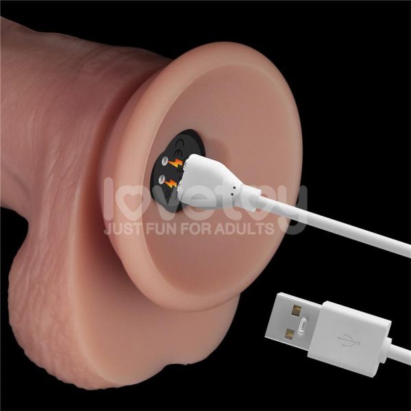 Dildo con Vibración Piel Deslizante Silicona Dual Layer 10 - imagen 8