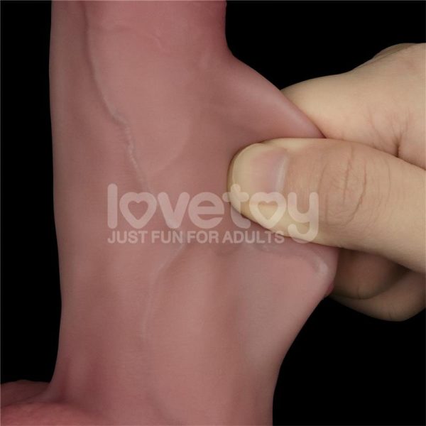 Dildo con Vibración Piel Deslizante Silicona Dual Layer 8 - imagen 11