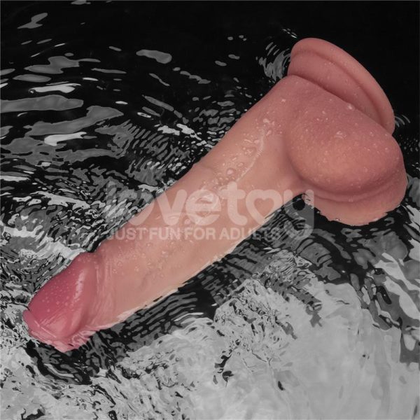 Dildo con Vibración Piel Deslizante Silicona Dual Layer 8 - imagen 14