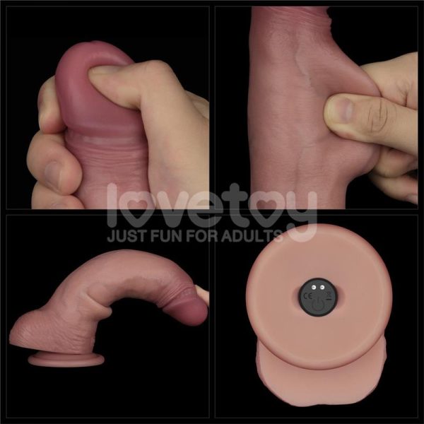 Dildo con Vibración Piel Deslizante Silicona Dual Layer 8.5 - imagen 13